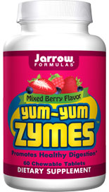Jarrow FORMULAS Yum-Yum Zymes can help to obtain the maximum nutritional value from a meal. Jarrow FORMULAS Yum-Yum Zymes  can be enjoyed by children and adults..