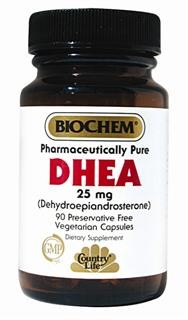 DHEA is a hormone precursor produced primarily by the adrenal gland; it is activated in the peripheral tissues. Vegetarian/Kosher.