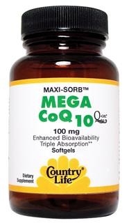 Country Life's Carni Q-Gel is hydrosoluble and employs the patented BioSolv delivery system U.S. Patent No. 6,056,971 under an exclusive agreement with Biosytes, USA Inc. This delivery system enhances absorption 300% over that found with CoQ10 tablets, hard shell capsules or other softgels tested. Supports the conversion of fat into energy. Supports normal cardiovascular function..
