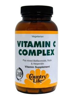 Vitamin C Complex with mixed Bioflavonoids, Rutin & Hesperidin. Vegetarian/Kosher.
