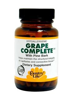 Grape Complete with Pine Bark is a wonderful potent source of antioxidants..