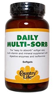 The ''easy to absorb'' softgel daily multivitamin and mineral supplement with digestive enzymes and isoflavones.