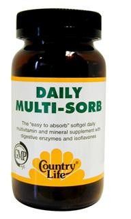 The ''easy to absorb'' softgel daily multivitamin and mineral supplement with digestive enzymes and isoflavones.