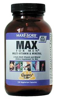 Max For Men Multiple Vitamin (120 vcaps) Country Life