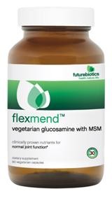 Clinical research has proven that the potent, all-vegetarian ingredients found in FlexMend, along with the complementary botanical co-factors, work synergistically to support the integrity of connective tissues, manage joint-related inflammation, lubricate joints and promote overall healthy joint function.*  Regenasure Glucosamine is the only vegetarian-source of Glucosamine available..