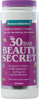 Optimal health while aging requires essential building blocks to support the supple skin, lustrous hair and strong nails you desire. That is why the most effective beauty treatment you can give yourself is the glowing good health of superior nutrition - the kind of nutrition provided by The 30-Day Beauty Secret..