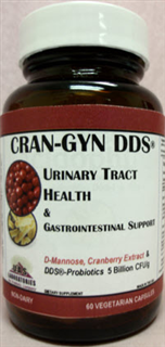 UAS Labs CRAN-GYN DDS is a breakthrough, innovative, patent pending Womens Health product. Natural alternative for the management of UTI's, digestive health, immune function and healthy yeast levels. Potent blend of Cranberry Extract, D-Mannose & proprietary DDS Probiotics..