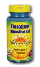 Pancrelipse & Probiotics, Floragest Digestive Aid delivers enzymes to help digest proteins, carbohydrates and especially fat, and two 'good bacteria' to provide nutritional support for colon health..