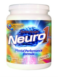 Neuro1 Mental Performance Formula is the first premium anti-aging brain food formula that dramatically increases circulation and blood flow to the brain for maximum performance. Our proprietary NeuroEnergetic Matrix combines research-proven levels of 30 neuronutrients that support better memory, sharper focus, improved mood, faster recall, enhanced mental and physical energy and long-term brain health..