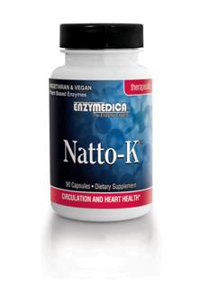 Natto-K contains a synergistic blend of Nattokinase NSK-SD (1,000 FU per capsule), Protease,
Lipase, and Amylase, which has been shown to have high fibrinolytic activity (breaks down
fibrin). Excess fibrin has been shown to contribute to cardiovascular issues, high blood pressure,
poor circulation and slow tissue repair..