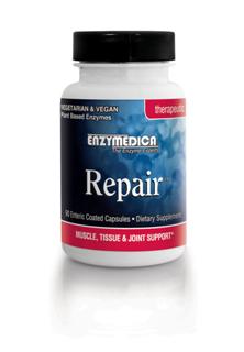 Repair contains the proteolytic enzymes protease, bromelain, papin and catalase to assist with speedy
recovery..