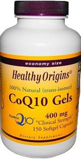 Healthy  Origins is pleased to announce a premium line of CoQ10 softgels containing 100% natural (trans-isomer) Kaneka Q10. All of our CoQ10 gels are formulated with pure cold pressed olive oil for enhanced absorption..