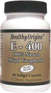 Healthy Origins Natural Vitamin E with 100% Natural Mixed Tocopherols is a major antioxidant that supports cardiovascular health..