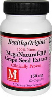 Healthy Origins MegaNatural -BP grape seed extract is a unique formulation that concentrates the isolate clinically proven to benefit blood pressure..