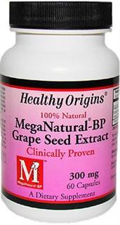 Healthy Origins MegaNatural -BP grape seed extract is a unique formulation that concentrates the isolate clinically proven to benefit blood pressure..