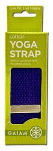 Cotton Yoga Strap allows you to enjoy the full benefits of practicing yoga. Cinch buckle tightens strap securely yet allows for quick and easy release..