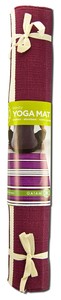 100% cotton mat is absorbent, comfortable and helps you maintain poses during hot yoga or traditional practice..