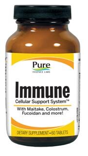 Immune Cellular Support System is a powerful synergistic blend of medicinal mushrooms, colostrum, fucoidan, spirulina, chlorophyl and more..
