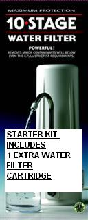 Water - At It's Very Best. Powerful Filter at the Lowest Cost per Gallon.  Enjoy Cleaner, Crystal Clear Drinking Water from Tap Water..