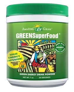 Amazing Grass Green SuperFood Energy is a perfect blend of alkalizing greens, antioxidant rich whole food fruits and vegetables, immune boosting support herbs, and friendly pre & probiotics along with a kick of energy from yerba mate and matcha. .