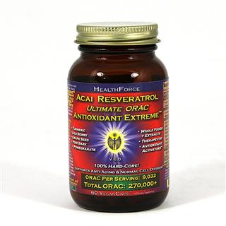 Includes acai, goji berry, pine bark, green tea, mangosteen, strawberry, grape extract and more....