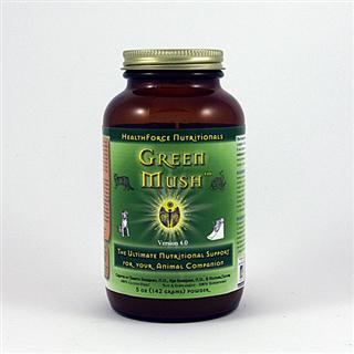 Green Mush is definitely the most important single nutritional product your companion animal can take. We include large amounts of CoQ10, which is a powerful antioxidant involved in energy production and longevity..