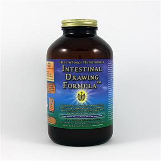 This superior formulation is designed to draw in and absorb poisons from the bowel, allowing you to eliminate them and not reabsorb them - essential to take during a fast to avoid auto intoxication. This new formula adds fibrous bulk without psyllium, which can irritate and cause bloating. HealthForce Intestinal Drawing Formula nourishes, soothes, and lubricates the intestines* as it moves through..