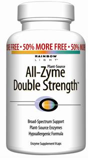 All-Zyme Double Strength
Plant-source enzymes for broad-spectrum digestive support*.