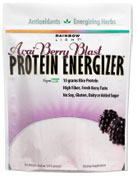 Protein Energizer  Acai Berry Blast 
High-protein, low-fat and low-carb vegan shake with energizing herbs and NO soy, dairy or added sugar - Gluten-free.