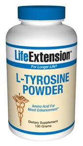 L-tyrosine can be converted by neurons in the brain and in the adrenal medulla of the adrenal glands to dopamine, norepinephrine (noradrenaline), and epinephrine hormones that are depleted by stress, overwork and certain drugs..