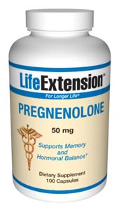 Pregnenolone 50 mg-  Pregnenolone is biochemically the &ldquo;mother hormone.&rdquo; It is made directly from cholesterol within the mitochondria of the adrenal glands and, to a lesser degree, the nervous system, with the help of the</p><p>Supplement Facts</p><p>Serving Size 1 capsuleServings Per Container 100Amount Per ServingPregnenolone50 mgOther ingredients: rice flour, gelatin, water.Contains rice. This product contains NO milk, egg, fish, peanuts, crustacean shellfish (lobster, crab, shrimp), soybeans, tree nuts, wheat, yeast, gluten, or corn. Contains NO sugar, and no artificial sweeteners, flavors, colors, or preservatives.</p>.