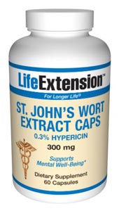 LifeExtension- St. John's Wort Extract Caps is a weak inhibitor of monoamine oxidase (MAO), which may destroy dopamine in the brain and lead to low spirits. .