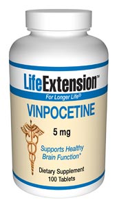 Vinpocetine taken orally is easily absorbed. When taken orally, vinpocetine can:
Improve blood supply to the brain.
Increase oxygen and glucose use by the brain.
Improve brain tolerance to hypoxic injury.
Increase vasodilation response to hypoxia.
Maintain optimal energy of healthy brains.
Maintain normal coagulation of blood.
Maintain healthy levels of some neurotransmitters.
Promote healthy attention, memory and concentration..
