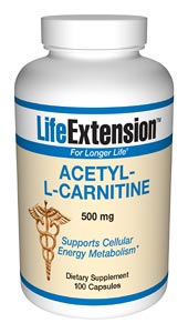Acetyl-l-carnitine is an amino acid shown to lower the increased oxidative stress often associated with aging..