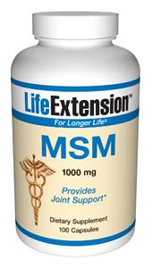 LifeExtension- MSM 1000 mg. As people age, systemic inflammation can inflict degenerative effects throughout the body. A primary cause of this destructive cascade is the production of cell-signaling chemicals known as inflammatory cytokines. .
