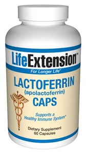 LifeExtension- Lactoferrin (Apolactoferrin) Caps - The aging process causes a progressive decline in our ability to stay healthy..