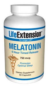Melatonin (6 Hour Timed Release) 750 mcg- Melatonin keeps our circadian cycle in tune as it communicates with the bodys cells..