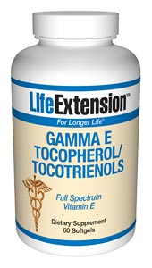 Gamma E Tocopherol/Tocotrienols- According to the Proceedings of the National Academy of Sciences, alpha tocopherol (regular vitamin E) displaces critically important gamma tocopherol in the cells. While alpha tocopherol inhibits free radical production,.