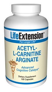 Acetyl-L-carnitine arginate is a patented form of carnitine. Studies show that it stimulates the growth of neurites in the brain by 19.5%, which is almost four times better than acetyl-L-carnitine..