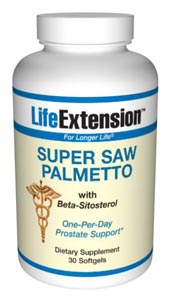 Super Saw Palmetto with Beta-Sitosterol (30 softgels)* Life Extension