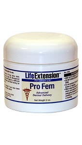 Pro Fem Progesterone Cream 2 oz jar -Pro Fem cream has 2.5% progesterone with QuSome technology for better absorption..