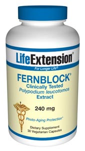 FernBlock is an oral supplement designed to help protect against harmful solar radiation. In over a decade of clinical trials, FernBlock has shown remarkable effectiveness in shielding skin against dangerous ultraviolet exposure..