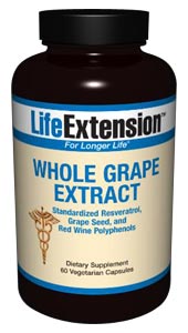 Life Extensions Whole Grape Extract has been reformulated to provide even higher levels of standardized proanthocyanidins found in grape seed and skins than in the previous formula..