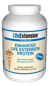 Enhanced Life Extension Protein (Natural) - Whey protein to enhance immunity. Includes: lactoferrin, beta-lactoglobulin, alpha-lactalbumin, glycomacropeptide, and immunoglobulins.