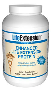 Enhanced Life Extension Protein (Berry) 1000 grams (2.2 lbs) - Scientists have begun to investigate the ability of certain biological components of whey protein to enhance immunity..