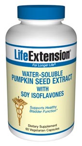 Pumpkin Seed Extract with Soy Isoflavones (60 vegetarian capsules)* Life Extension