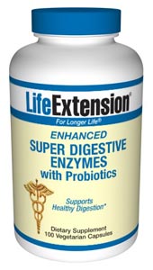 Enhanced Super Digestive Enzymes with Probiotics contains the patented Ganeden BC30 beneficial bacteria.Normal aging and certain health conditions cause a reduction in the bodys enzyme production.31 Supplementing with enzymes can help promote optimal digestion and better absorption of nutrients..
