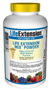 Life Extension Mix Powder  Consumers take dietary supplements to obtain concentrated doses of some of the beneficial nutrients (such as folic acid) that are found in fruits and vegetables..