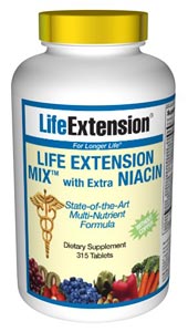 Life Extension Mix with Extra Niacin without Copper- Consumers take dietary supplements to obtain concentrated doses of some of the beneficial nutrients (such as folic acid) that are found in fruits and vegetables..