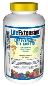 Life Extension Mix Tabs without Copper - Consumers take dietary supplements to obtain concentrated doses of some of the beneficial nutrients (such as folic acid) that are found in fruits and vegetables..